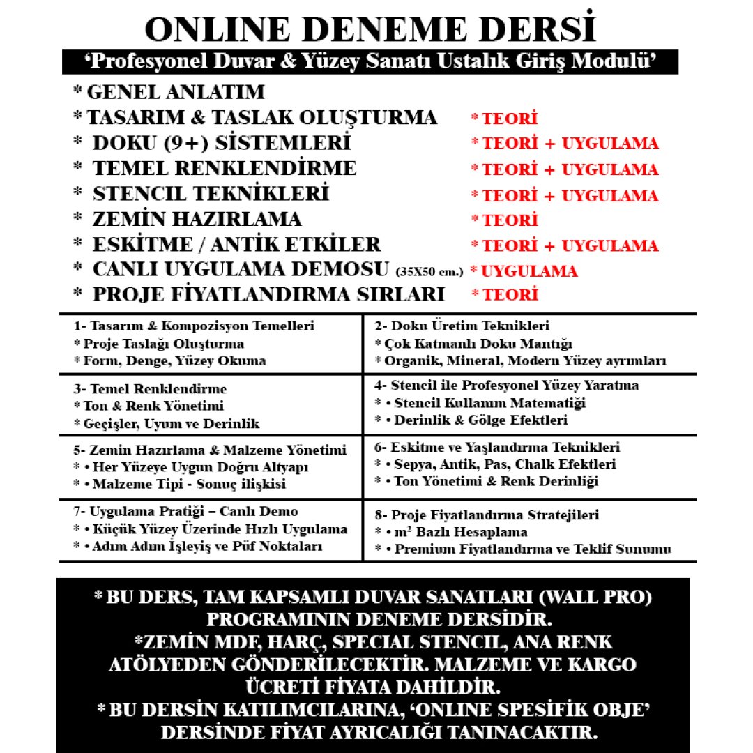 ONLINE DENEME DERSİ